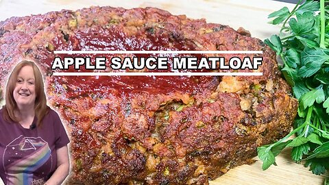 APPLE SAUCE MEATLOAF, A flavorful, Moist Meatloaf Recipe