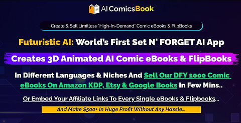 AIComicsBook Review | Creates 3D Animated AI Comic eBooks & FlipBooks