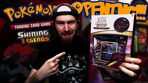 I PULLED THE MOST EXPENSIVE CARD IN THE SET!!! - Zoroark Shining Legends Pin Box Opening