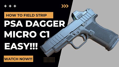 How to Field Strip Palmetto State Armory Dagger Micro C-1