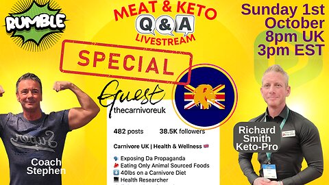 Meat & Keto Q&A with SPECIAL GUEST the Carnivore UK