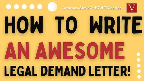 How to write an AWESOME legal demand letter!!