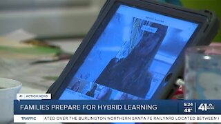 Families prepare for hybrid learning
