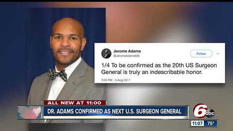 Indiana’s Dr. Jerome Adams confirmed as 20th U.S. Surgeon General