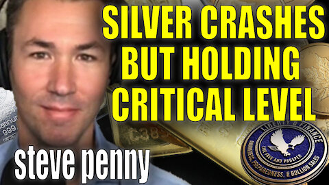 Silver Falls Below $22, But Holding Critical Level | Steve Penny