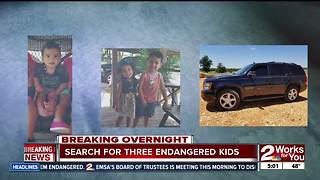 Police search for three endangered missing children