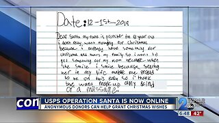"Operation Santa" Christmas wishlists now online