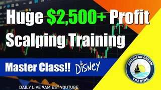 Huge $2,500+ Profit Scalping Training Master Class Stock Market