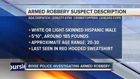 Officers investigating reported armed robbery late Saturday night