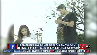 Remembering Bakersfield's snow day 20 years later