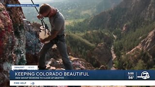 Keeping Colorado Beautiful removing graffiti