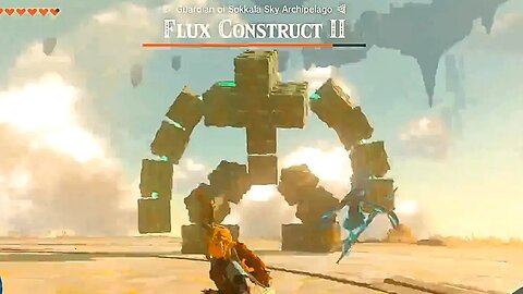 Defeating Flux Construct II "Guardian of Sokkala Sky Archipelago" - Zelda: Tears of the Kingdom