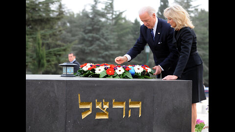 JOE BIDEN THE ZIONIST WHO PAID HOMAGE TO THE GRAVE OF ANTISEMITE THEODOR HERZL COMMENTS ON ISRAEL