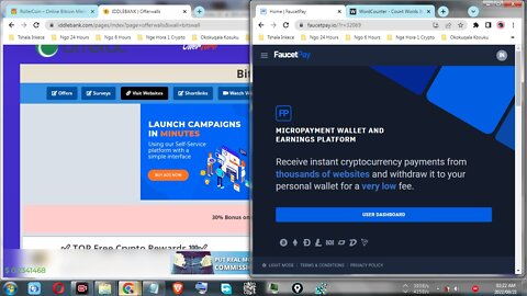 How To Make Free Money Viewing Paid To Click Adverts At IDDLEBANK & Instant Withdraw At FaucetPay