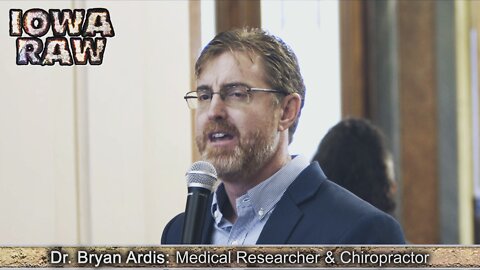 DR. BRYAN ARDIS AT JANUARY 10, 2022 DES MOINES, IOWA CAPITOL VACCINE PROTEST RALLY