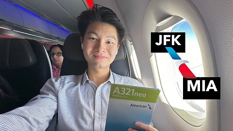 American Airlines A321neo ECONOMY (Main Cabin): AA216 JFK to MIA