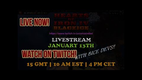 Hearts of Iron IV - BICE Germany Live Stream Multi-player Now