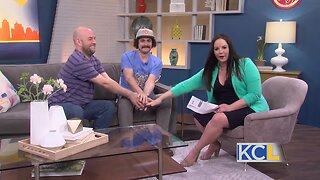 Most awkward high five ever with KC Comedians AJ Finney and Mike Baldwin