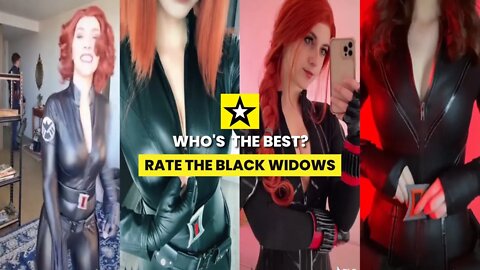 Rate the Girls: Best Black Widow Challenge - Marvel Cosplay #1 ⭐🖤