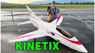 First Flights of the KINETIX RC Jet by STJets - EPIC JET!