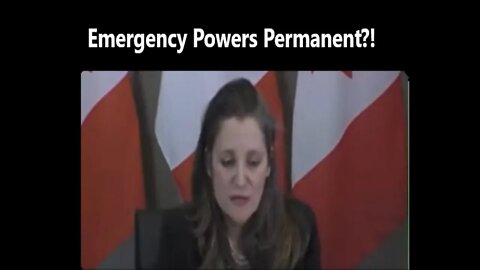 EMERGENCIES ACT PERMANENT??