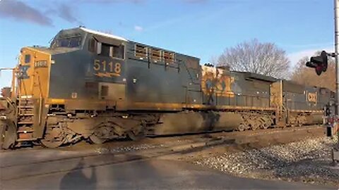 CSX C318 Loaded Coal Train from Sterling, Ohio November 11, 2023