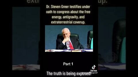 Dr. Steven Greer testifies under oath to congress about the free energy antigravity