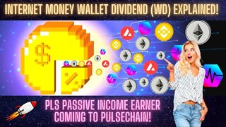 Internet Money Wallet Dividend (WD) Explained! PLS Passive Income Earner Coming To Pulsechain!