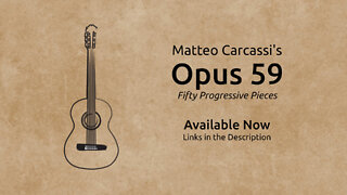 Carcassi Opus 59 Book | Classical & Fingerstyle Guitar