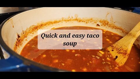 Super easy taco soup #tacosoup #soup