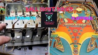 Bally Night Rider Solid State Drop Targets & Starting The Playfield Ep 4