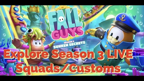 Fall Guys SEASON 3 Livestream- CUSTOMS/SQUADS with Viewers | Session #93