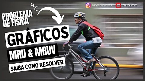 Gráfico de dois móveis MRU e MRUV