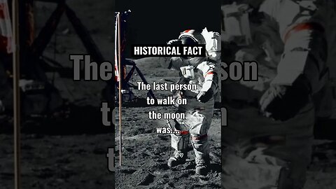 The last person to walk on the moon was Eugene Cernan in 1972, and no one has returned since.