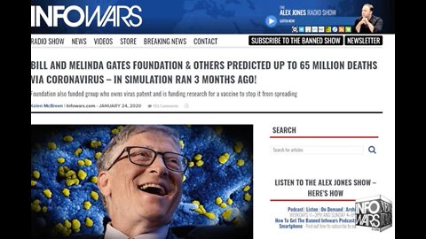 SHOCK VIDEO! Bill Gates Admits To Depopulation Plan Amid Coronavirus Outbreak