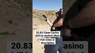 20.83 Clean Casino Drill by student Mark #shorts
