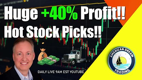 Huge +40% Profit Hot Stock Picks Lifetime Member Stock Market Trading