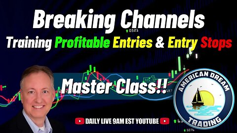 Navigating Profitable Entries - Breaking Channels & Training Entry Stops, Stock Market Master Class