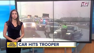 Car hits FHP trooper on I-95