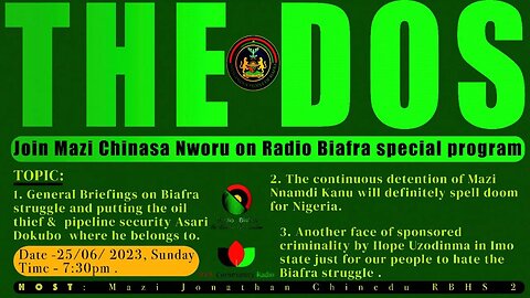 SPECIAL RADIO BIAFRA PROGRAM