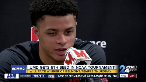 UMD men's basketball gets 6th seed in NCAA Tournament, will face winner of Belmont and Temple