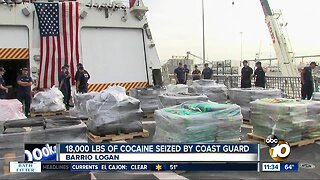 Coast Guard offloads tons of cocaine in San Diego
