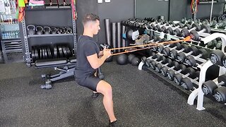 Band Assisted Horse Stance Isometric Hold