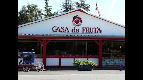 Stopping by Casa de Fruta:Hollister, CA on way to Carmel, CA