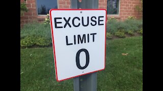 Excuse Limit 0 3D Printed Sign