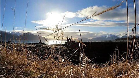 An Alaska Homestead | clearing land for a wind turbine