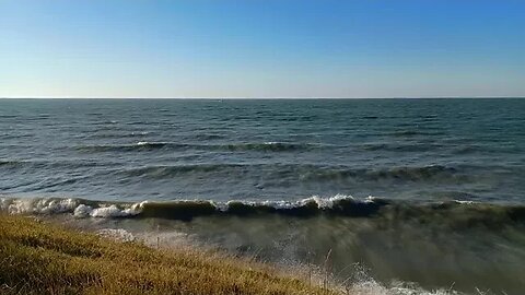 Lake Erie on a Sunny Day With Tumultuous Waves ~ November 13, 2023