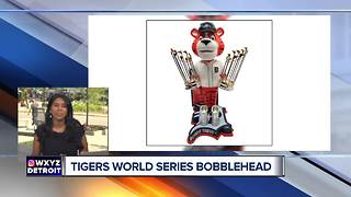 Detroit Tigers four-time World Series Champions bobblehead unveiled