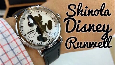 Shinola Disney Silhouette Mickey Mouse Runwell Watch Review
