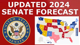 Updated 2024 Senate Map Prediction (August 2023)